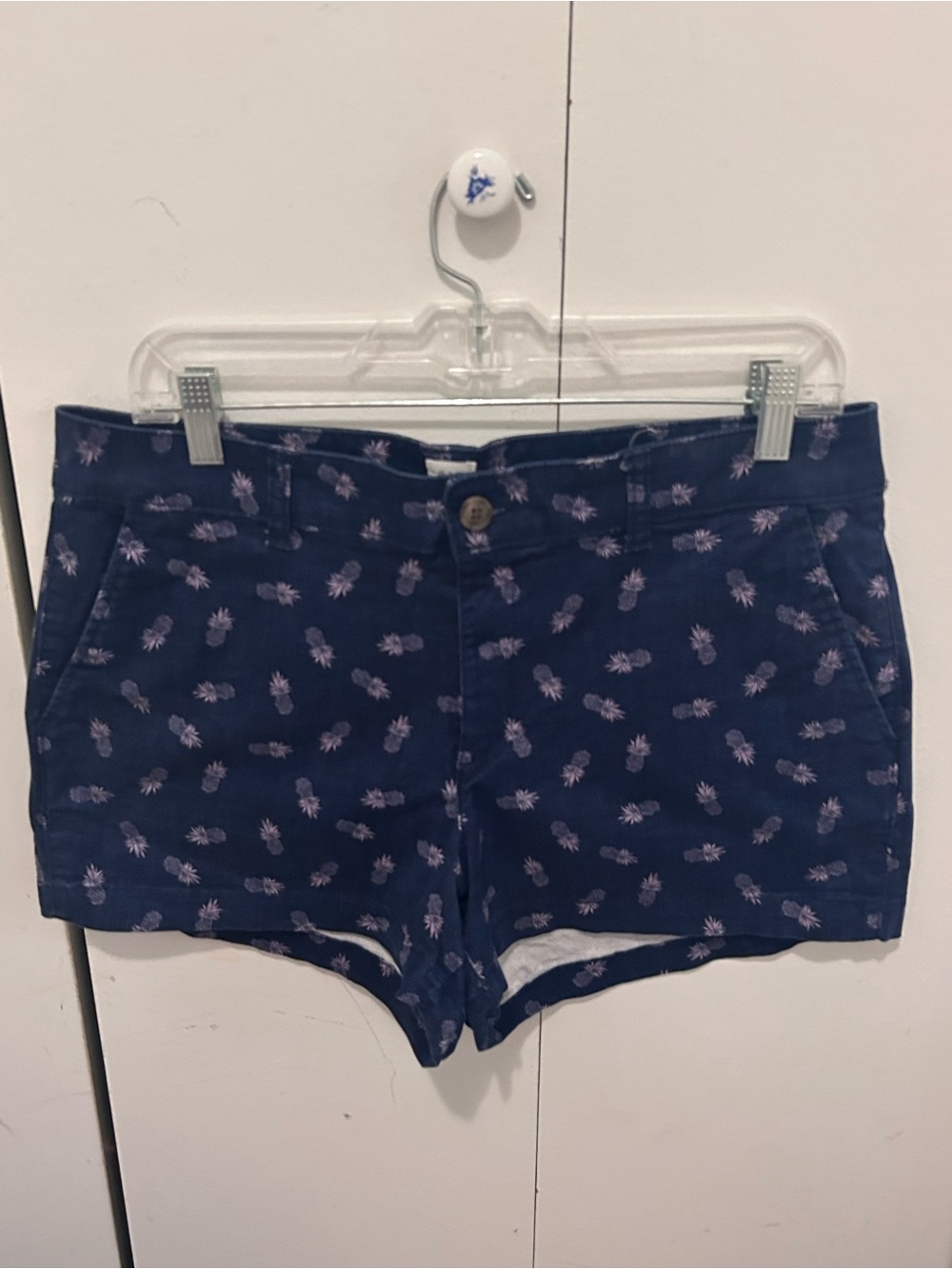 GAP Navy Shorts with Pink Pineapple Print
